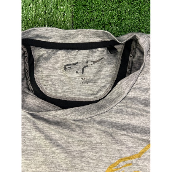 Alpinestars Mens Long Sleeve Performance Shirt Gray Motocross MTB Graphic Tee XL - Picture 3 of 7